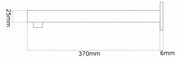 Gamma Gamma, podomítkové rameno 40cm, zlatá matná, GMA-RAM-D-LP03-BGD