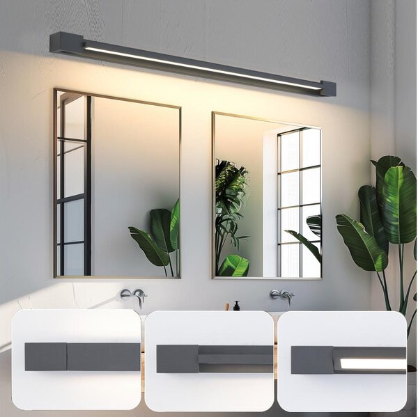 Brilagi-LED Koupelnové osvětlení zrcadla AQUA LINE LED/36W/230V 120 cm IP44 antr
