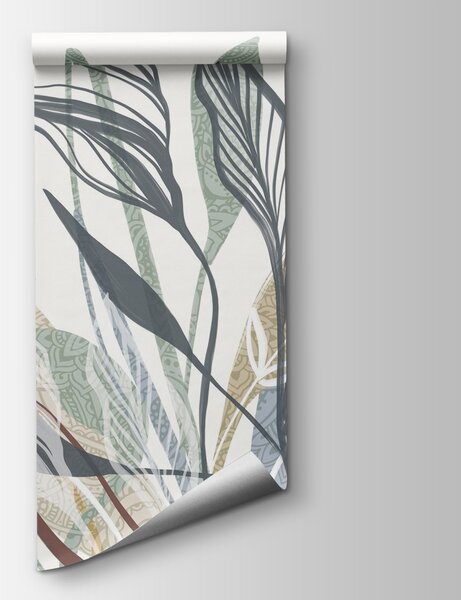 Fototapeta Elegantní zeleň se složitými vzory, Přírodní fototapety, Populární fototapety, w08893 - Tapeko.co.cz