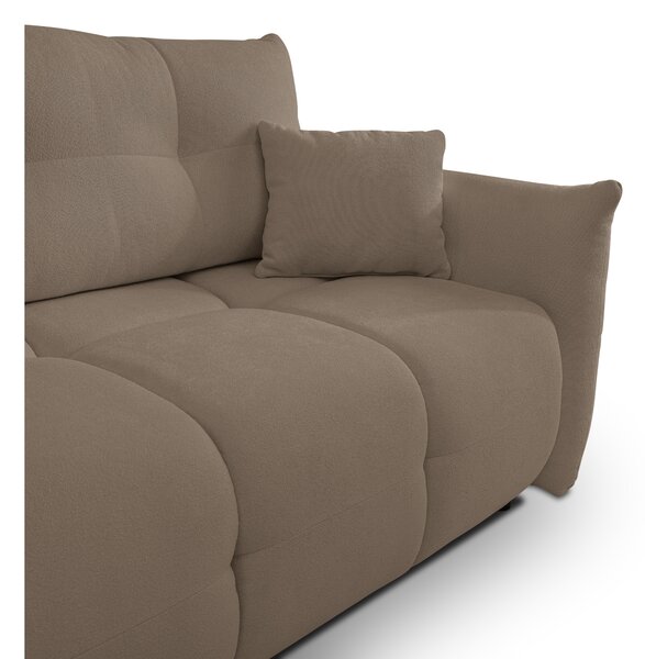 Rohová sedací souprava Basical (hnědá) (L). Akce -25%