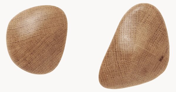 Sada nástěnných háčků z jasanového dřeva Cairn, 2 díly