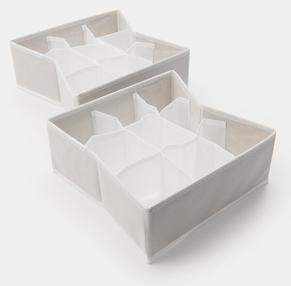 Sinsay - Sada organizérů s přihrádkami 2 pack - bílá