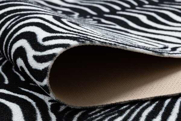 Balta Běhoun pogumovaný DIGITAL ZEBRA Zvířecí kůže bílý černý Šíře: 65 cm