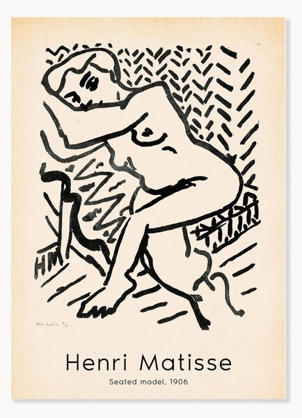 Plakát Henri Matisse - Seated Model