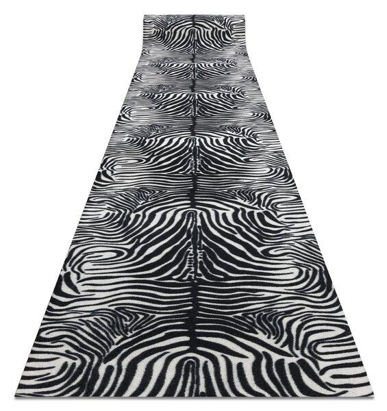 Balta Běhoun pogumovaný DIGITAL ZEBRA Zvířecí kůže bílý černý Šíře: 65 cm
