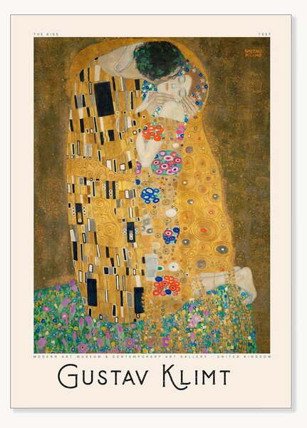 Plakát PSTR Studio x Gustav Klimt - The Kiss