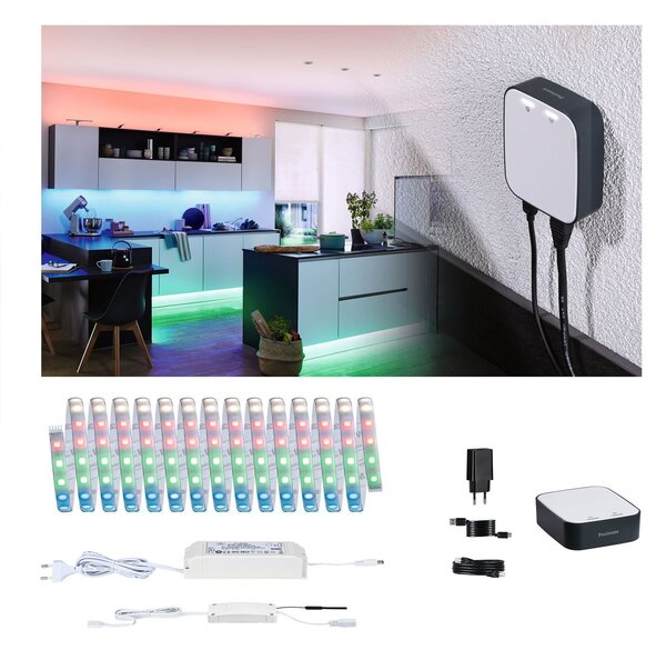 P 5179 MaxLED 500 startovací sada Smart Home smik Gateway + LED Strip RGBW základní sada - PAULMANN