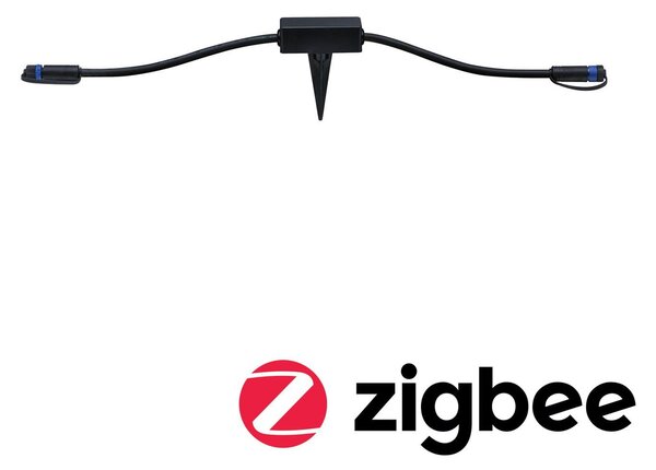 P 5173 Plug & Shine startovací sada Smart Home smik + LED zápich Sting 3000K 3x6,4W 75VA bílá/antracit - PAULMANN