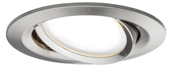 P 5180 Startovací sada Smart Home smik Gateway nástěnný ovladač + LED vestavné svítidlo Nova Plus Coin základní sada výklopné měnitelná bílá - PAULMANN