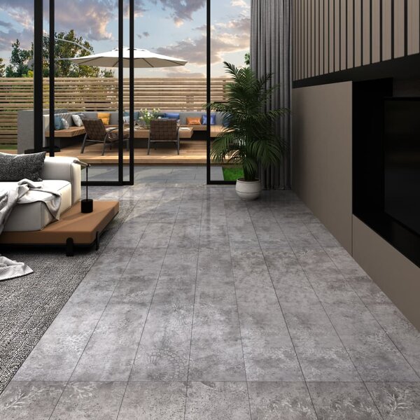 Samolepicí podlahová krytina PVC 5,21 m² 2 mm betonově šedá