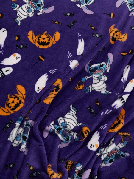Sinsay - Přehoz s motivem Halloween Stitch - fialová