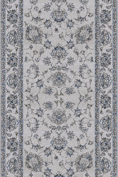 Běhoun vlněný Agnella Isfahan Tribas šedý Šíře: 80 cm