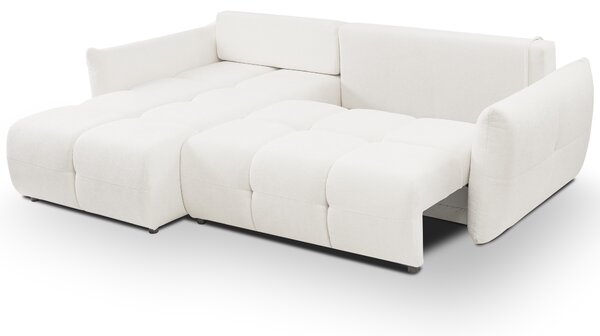 Rohová sedací souprava Basical (bílá) (L). Akce -25%