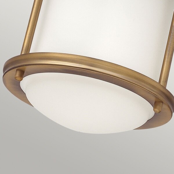Quintiesse QN-HADRIAN-MINI-F-BR-OPAL - Ven. str. sv. HADRIAN 1xE27/60W/230V IP44