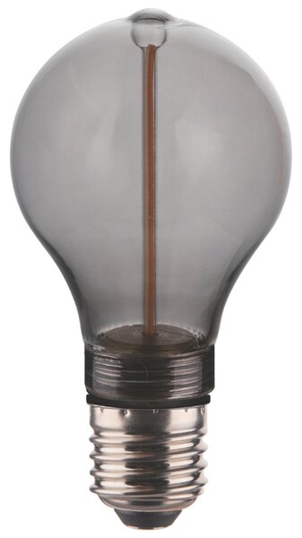 Nordlux Kouřově šedá dekorativní stmívatelná LED žárovka Deco A60 E27 2W