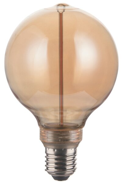 Nordlux Jantarově hnědá dekorativní stmívatelná LED žárovka Deco G95 E27 4W