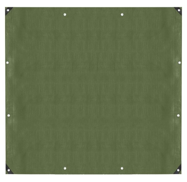 Krycí plachta s oky 4x4 m, 120g PE, zelená SPRINGOS PROTECT