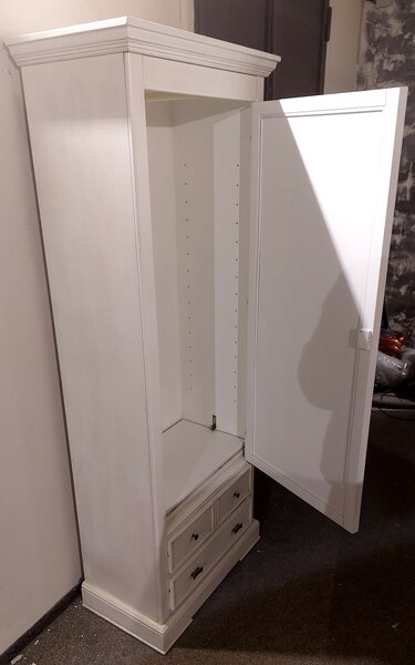 Šatní skříň 1 dv.art.2093LBA bílá
