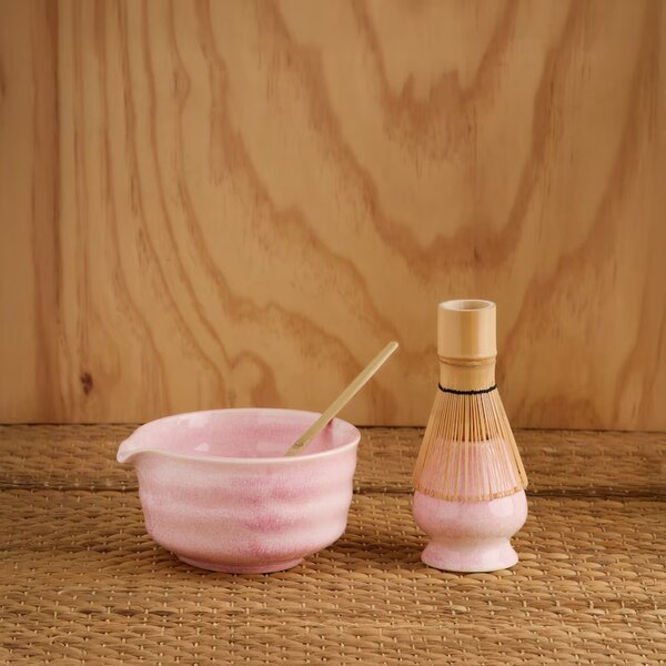 HOME & YOU Matcha set 4 ks - růžová