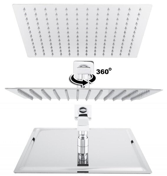 Erga Dual, podomítková sprchová sada s dešťovou sprchou 30×30, chromová, ERG-YKA-BP.DUAL30