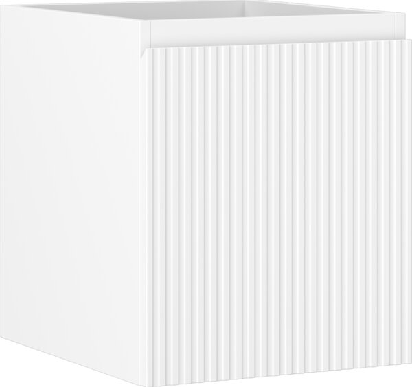 Mexen Rivel, koupelnová skříňka 40 cm, 1 zásuvka, drážkovaná, bílá matná, 91A20-04047-1-BF01