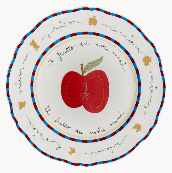 Ručně vyrobený porcelánový snídaňový talíř Frutto Della Passione