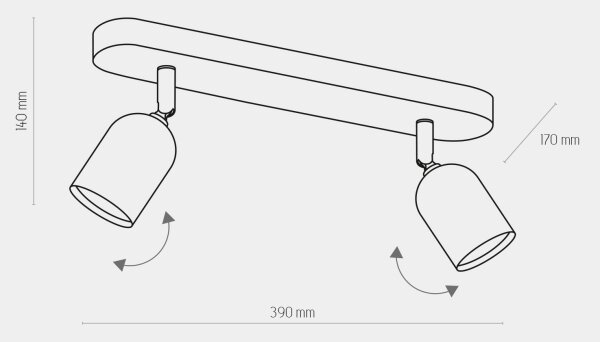 LED RGBW Stmívatelné bodové svítidlo TOP 2xGU10/6,5W/230V 2700-6500K zlatá/černá