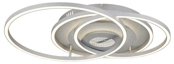 Globo 67824-40 - LED Stm stropní svítidlo MILES 40W/230V 57x99,2 cm stříbrná+DO