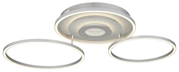 Globo 67824-40 - LED Stm stropní svítidlo MILES 40W/230V 57x99,2 cm stříbrná+DO