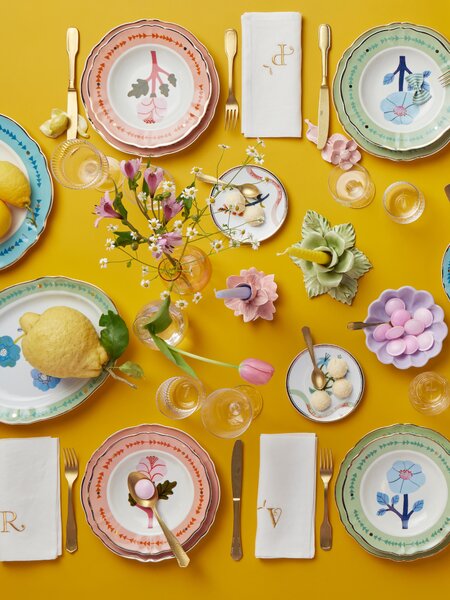 Ručně vyrobený dezertní talíř z porcelánu Alpine