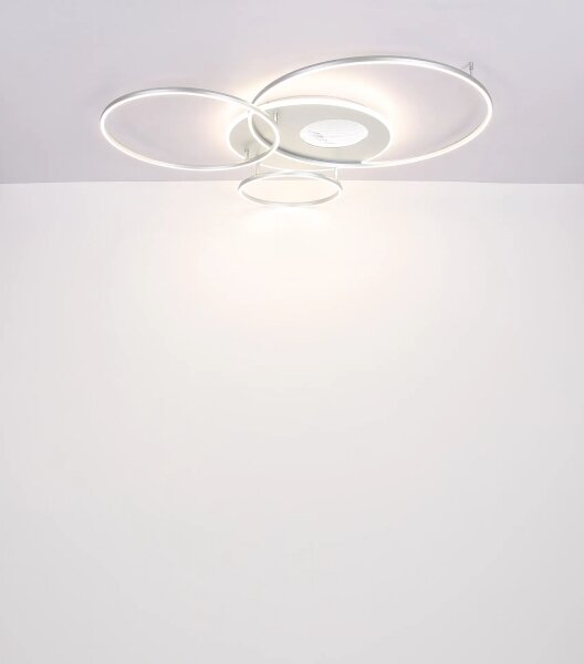 Globo 48466-70ASH-LED St stropní svítidlo INVERTINA 70W/230V Wi-Fi Tuya chrom+DO