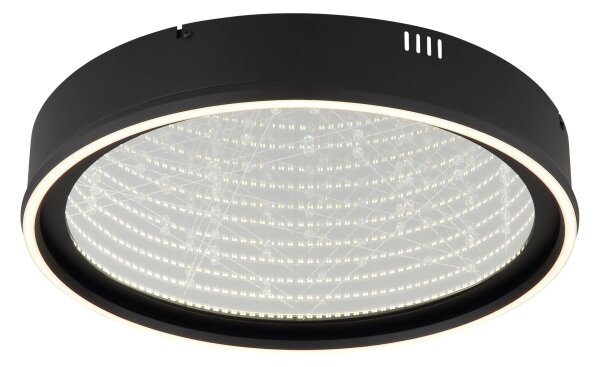 Globo 68288D - LED Stm stropní svítidlo MIRRORA 40W/230V pr. 51,5 cm černá+DO
