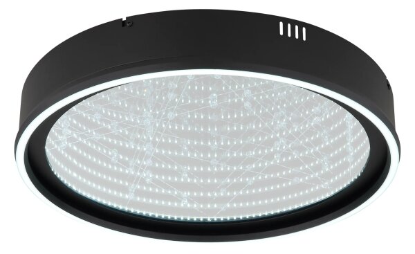 Globo 68288D - LED Stm stropní svítidlo MIRRORA 40W/230V pr. 51,5 cm černá+DO
