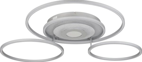 Globo 67824-60 -LED Stm stropní svítidlo MILES 60W/230V 80,8x99,2 cm stříbrná+DO