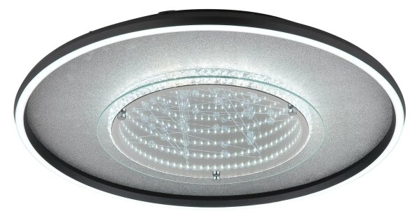 Globo 68288D3 - LED Stropní svítidlo MIRRORA 40W/230V pr. 51,5 cm černá