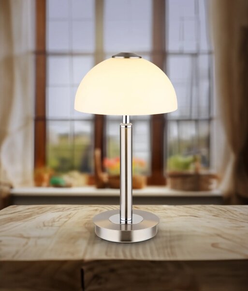 Globo 21953N - LED Stm dotyková stolní lampa ULDIN LED/7W/230V 3000K matný chrom