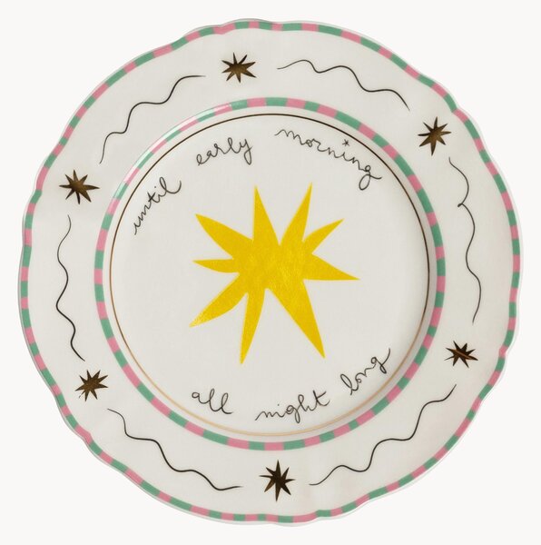 Ručně vyrobený porcelánový snídaňový talíř Frutto Della Passione