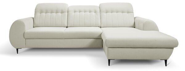 Rohová sedací souprava Baionic (bílá) (L). Akce -26%