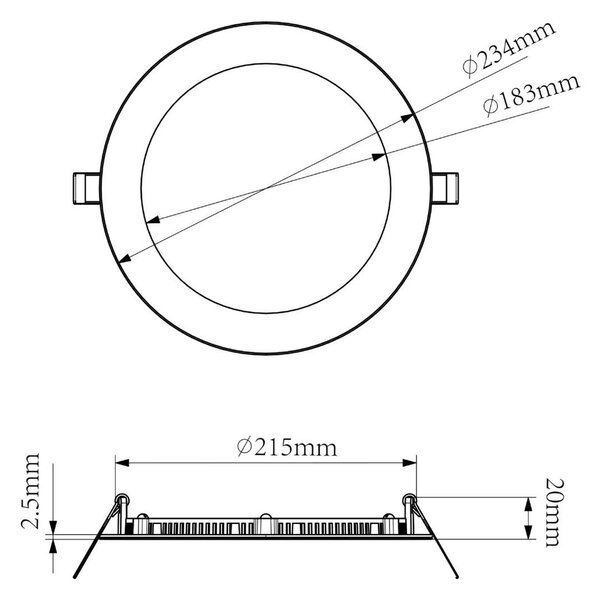 IMPR 565417 Deko-Light vestavné bodové svítidlo - Anik kulaté 220, 17 W, DIM, 3000 K, bílá