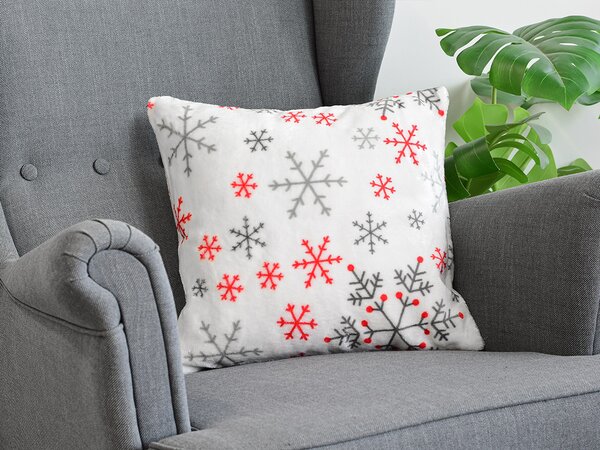 XPOSE® Mikroplyšový povlak na polštář SNOWFALL 50x50 cm