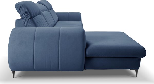 Rohová sedací souprava Baionic (modrá) (L). Akce -26%