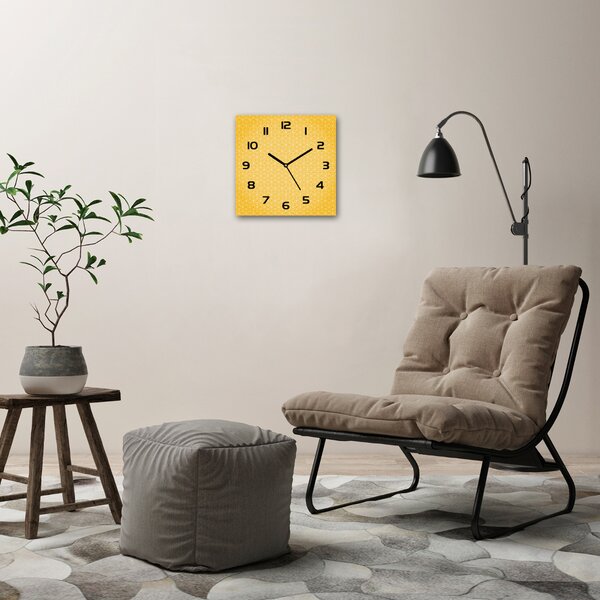 Skleněné nástěnné hodiny čtverec Hvězdy pl_zsk_30x30_c-f_72314231