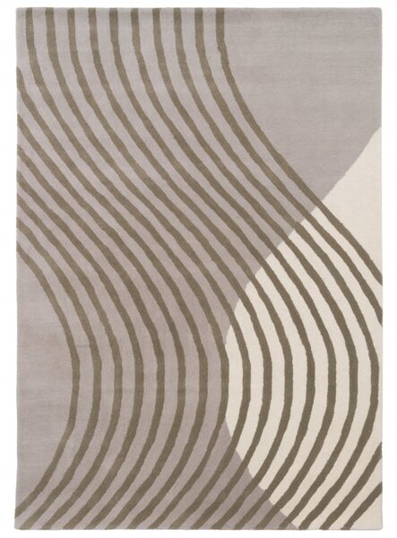 Fargotex Hnědý vlněný koberec Wave 160 x 230 cm