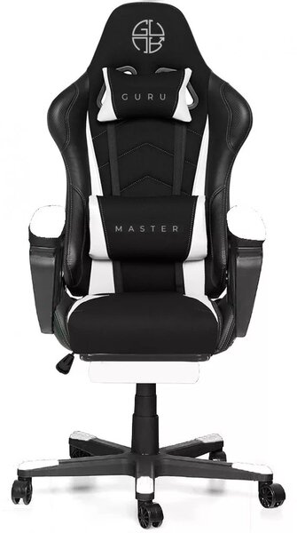 Guru Master GM2-W-L ergonomická gamer herní šéfová otočná židle s podnožkou