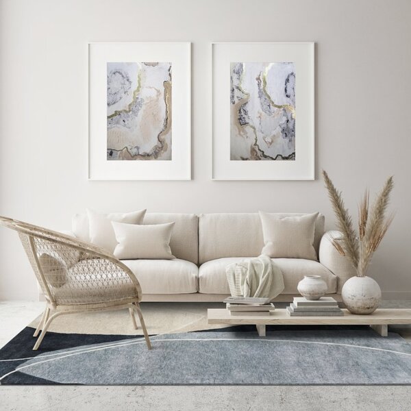 Fargotex Modrý koberec Glacier 160 x 230 cm