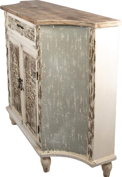 Příborník Clayre & Eef 120x40x97 cm hnědošedé dřevo