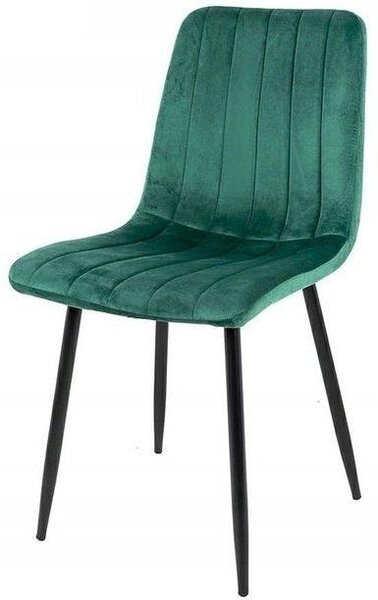 Ekspand | Židle Velours LR-2023 - zelená - čalouněná - moderní design - pohodlná a elegantní