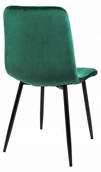 Ekspand | Židle Velours LR-2023 - zelená - čalouněná - moderní design - pohodlná a elegantní