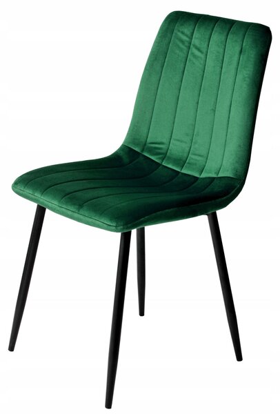 Ekspand | Židle Velours LR-2023 - zelená - čalouněná - moderní design - pohodlná a elegantní