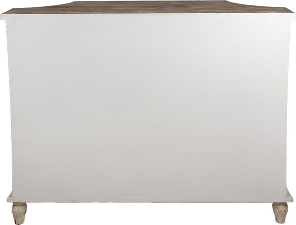 Příborník Clayre & Eef 120x40x97 cm hnědošedé dřevo